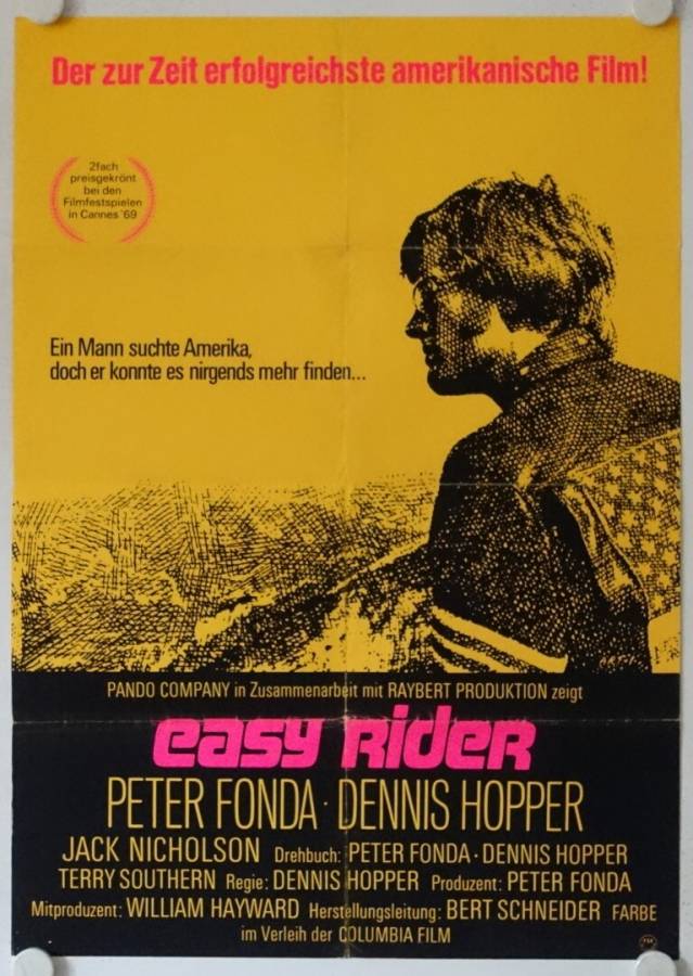 Easy Rider originales deutsches Filmplakat